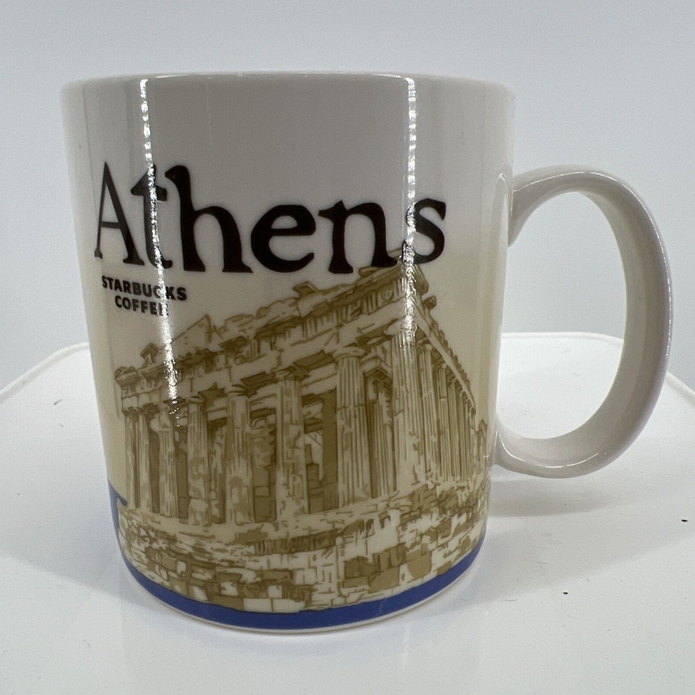 Starbucks City Mugs Athens Greece Coffee Mug 2012 16 Ounce